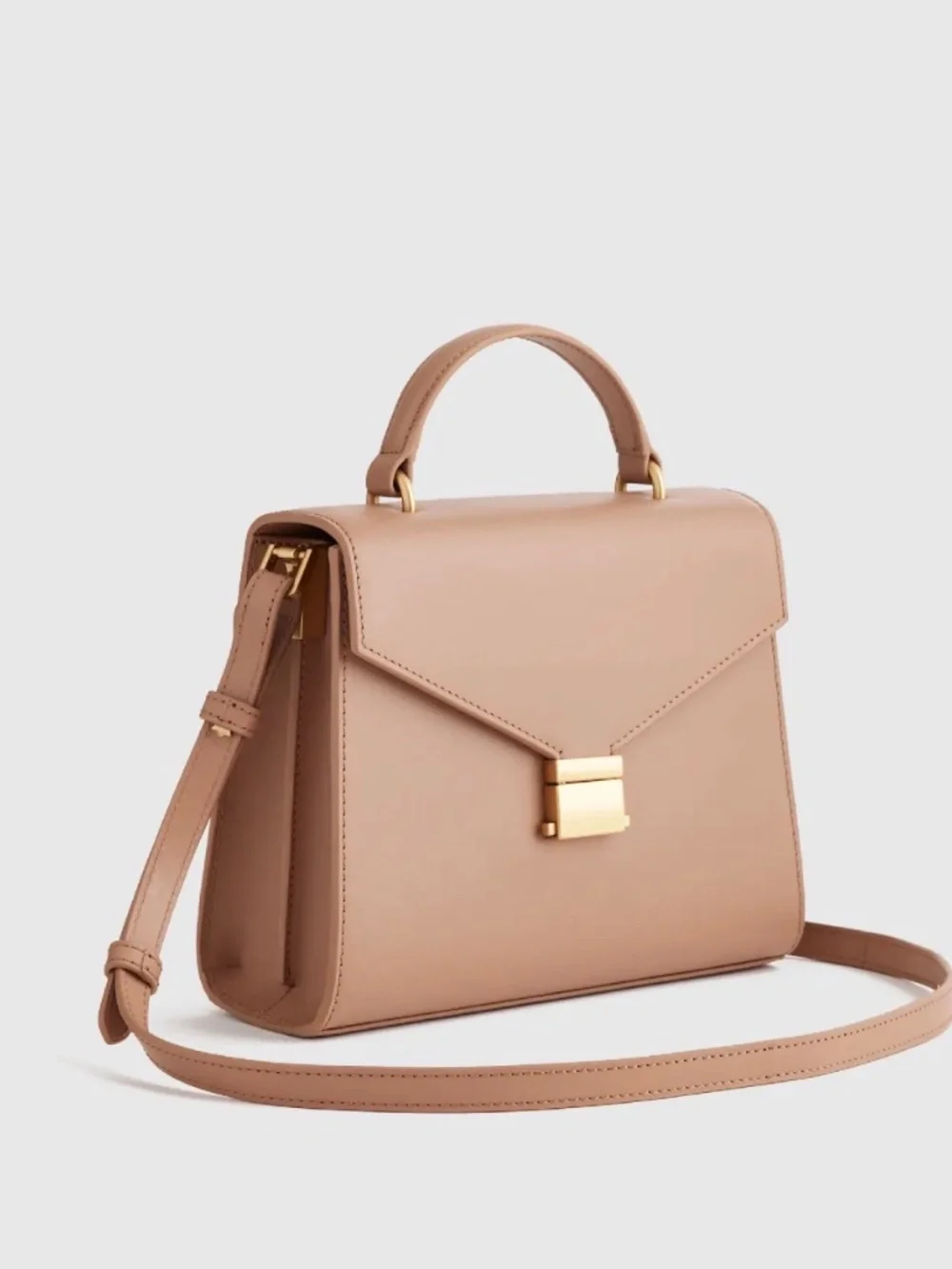 Quince Leather Top Handle Crossbody NWOT